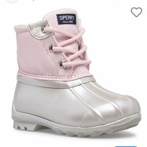 Sperry Pearl & Pink Duck Boots